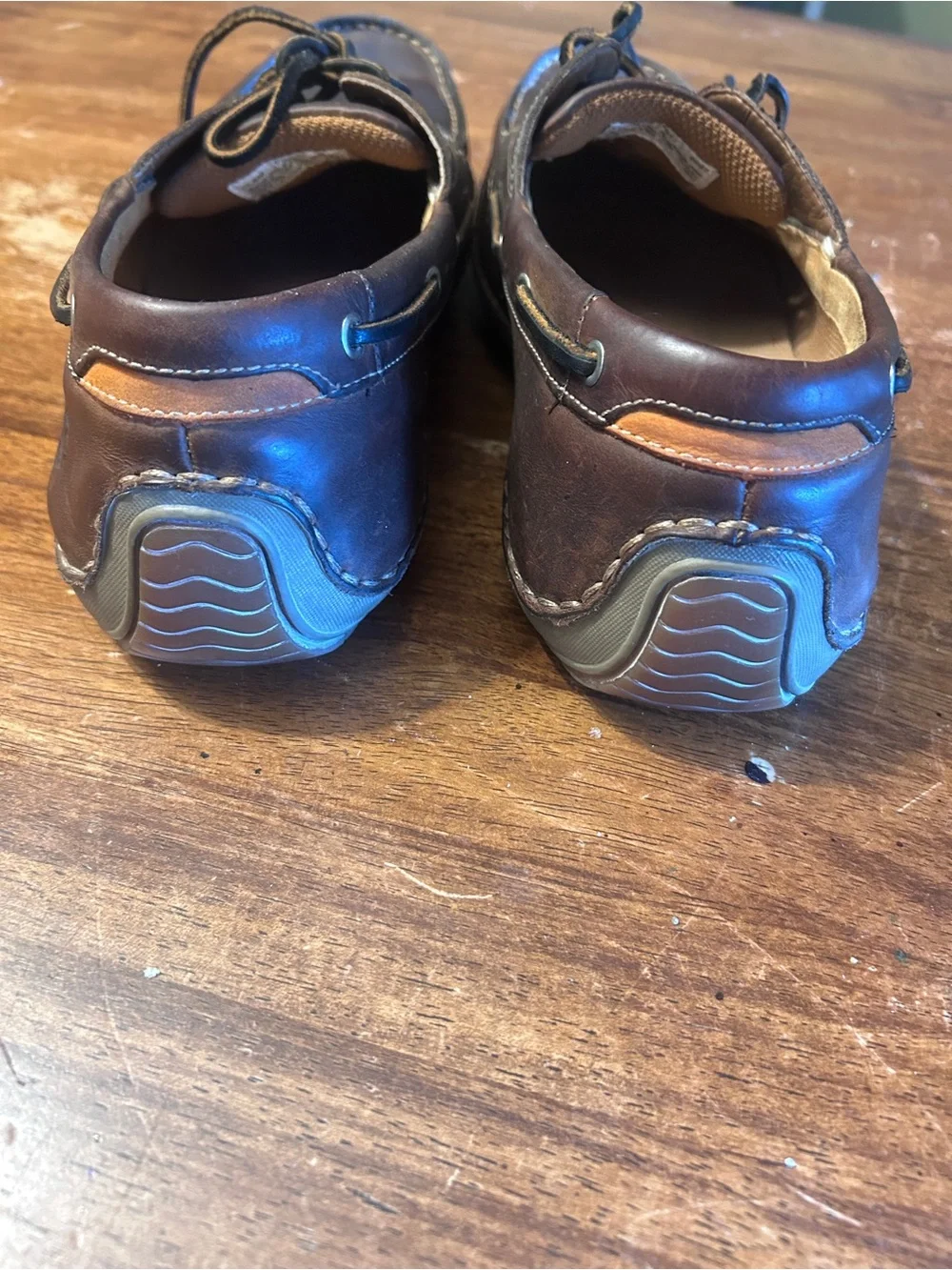 Timberland Men’s Leather brown Boat Shoes 11.5
